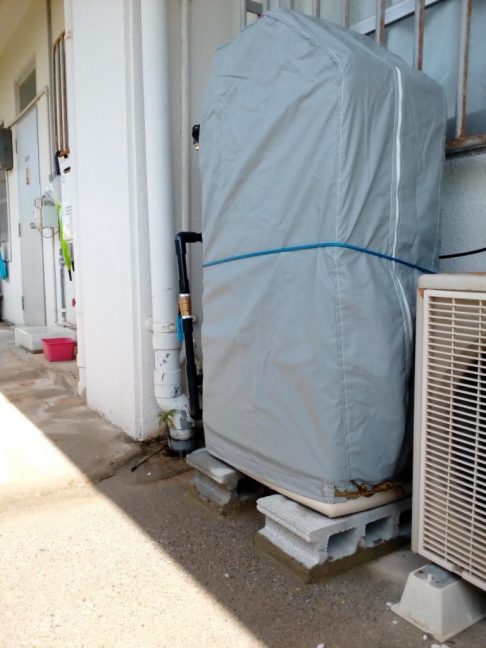 軟水機浄水器導入実績：金武町Y様宅　アパート設置③