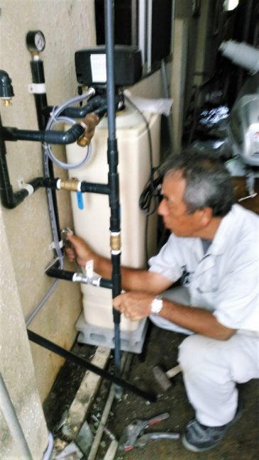 軟水機浄水器導入実績：金武町T様宅