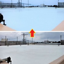 防水工事・外壁塗装工事実績：宜野湾市Ｉ様宅　（屋上防水工事）
