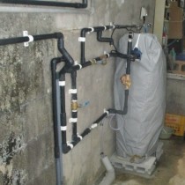 軟水機導入実績：金武町Y様宅　二世帯住宅