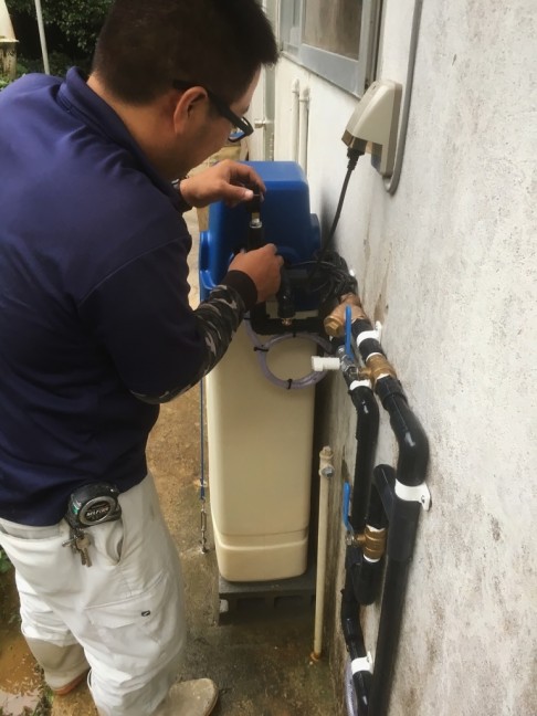 軟水機浄水器導入実績：本部町N様宅