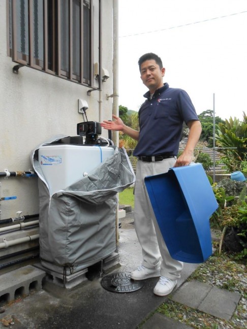 軟水機浄水器導入実績：本部町Ｕ様宅　