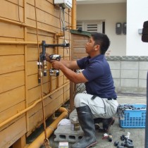 軟水機導入実績：八重瀬町A様宅　新築住宅
